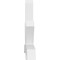 Ekena Millwork Alberta Architectural Grade PVC Gable Bracket, 96"W x 44"H x 6"D x 6"F, 11/12 Pitch GBP096X44X0606ALB00 - alternate 3